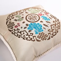 花雨伞 织锦靠垫被