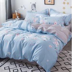 花雨伞 全棉印花四件套-红袖添香（兰）