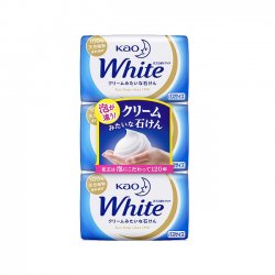 花王 泡沫保湿牛奶沐浴香皂 130g*3块（2组装）