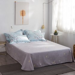 花雨伞 全棉印花四件套-牡丹唇影（兰)