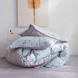 花雨伞 全棉印花四件套-牡丹唇影（兰)