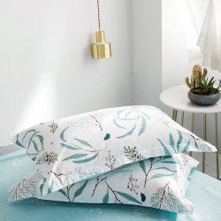 花雨伞 全棉印花四件套-叶影轻语